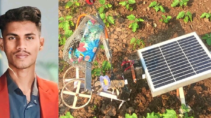 किसान के बेटे ने बनाई सौर ऊर्जा से चलने वाली मशीन
