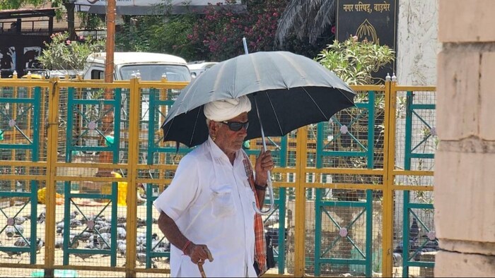 राजस्थान के बाड़मेर में तापमान तोड़ रहा रिकॉर्ड