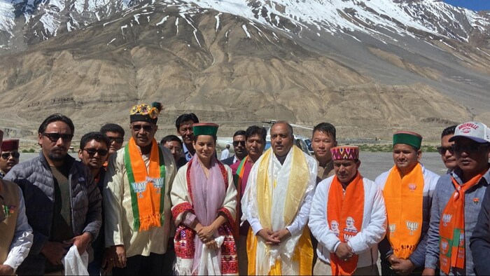 स्पीति में कंगना रनौत का विरोध