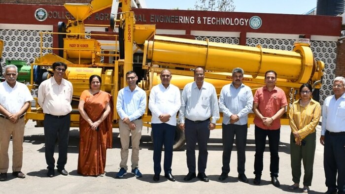 वैज्ञानिकों ने बनाई नई थ्रेशर मशीन