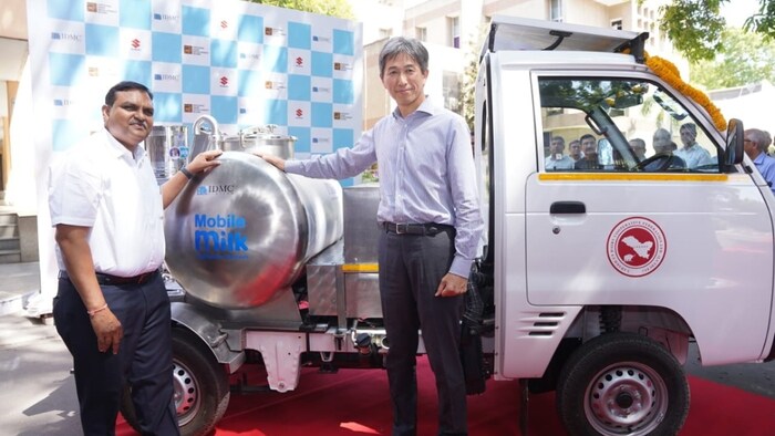 इस वाहन से होगा दूध का कलेक्शन