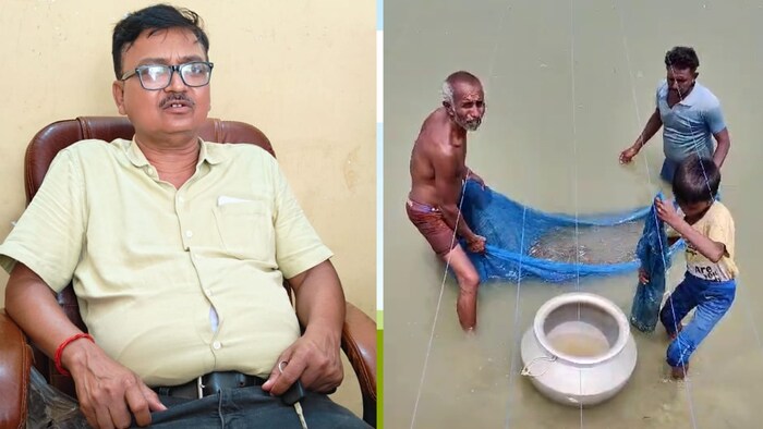 मछली पालन करने वाले देवरिया जिले के प्रगतिशील किसान संकरशन शाही (Photo-Kisan Tak)
