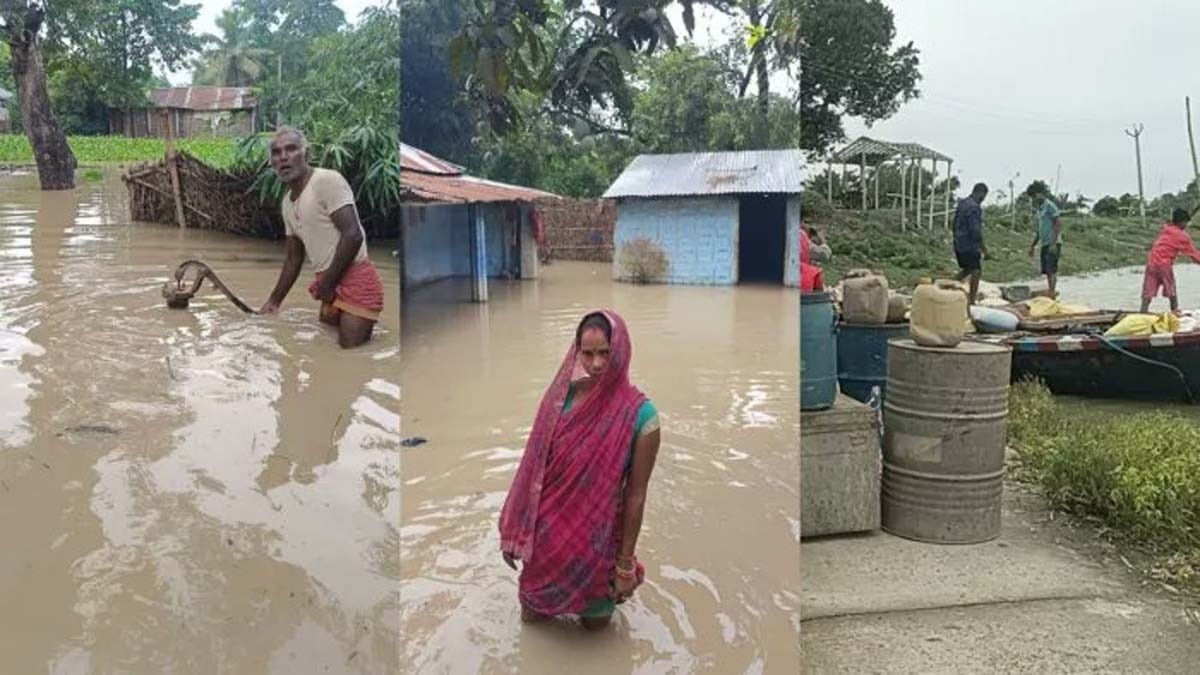 Bihar News: मुजफ्फरपुर में फिलहाल बाढ़ से लोगों मिली राहत, कम हो रहा बूढ़ी गंडक और बागमती नदी का पानी