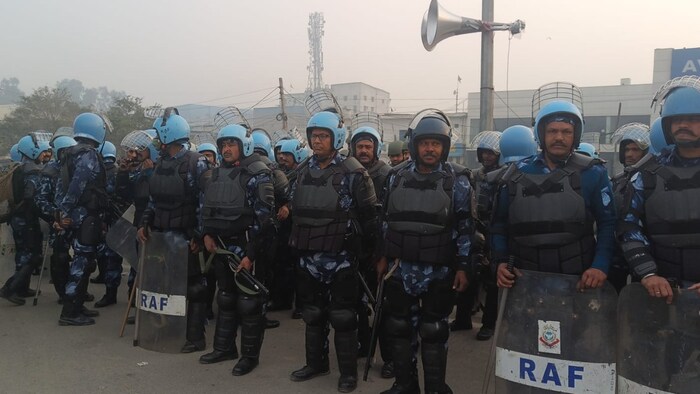 किसान आंदोलन के दौरान सुरक्षा (फाइल फोटो)