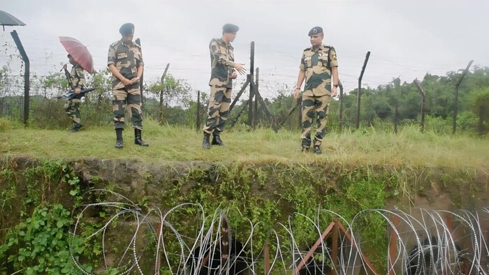 BSF official reviews operations along Indo-Bangladesh border in Meghalaya