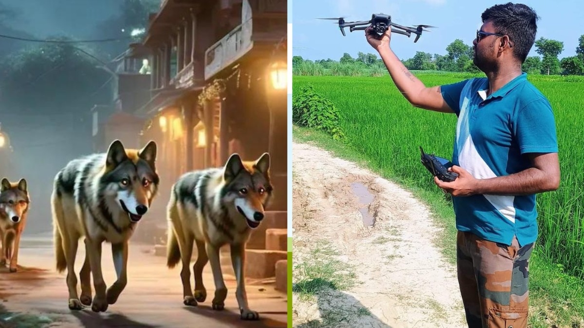 थर्मल ड्रोन से हुआ था भेड़ियां ट्रेस (Photo-Kisan Tak)