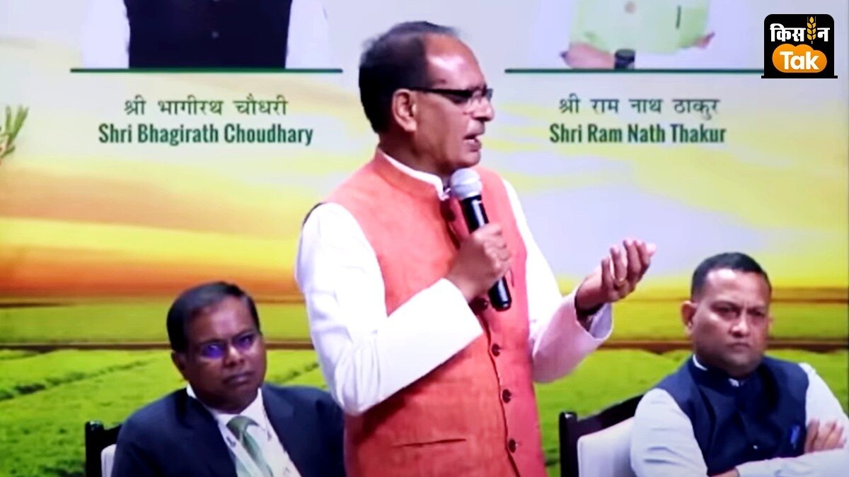 कृषि मंत्रालय के एक कार्यक्रम में शिवराज सिंह चौहान.