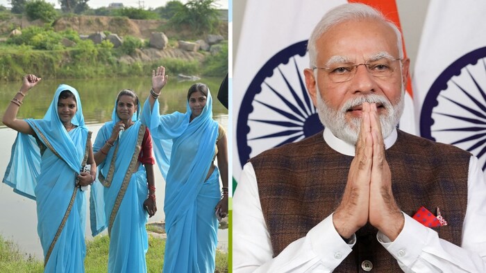 झांसी के गांव में स्थानीय महिलाओं ने नदी बचाने के लिए अनोखा प्रयास किया था (Photo-Kisan Tak)