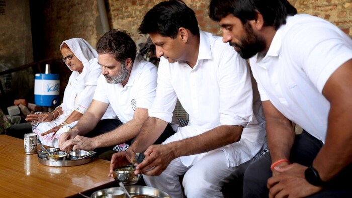 राहुल गांधी का अलग अंदाज