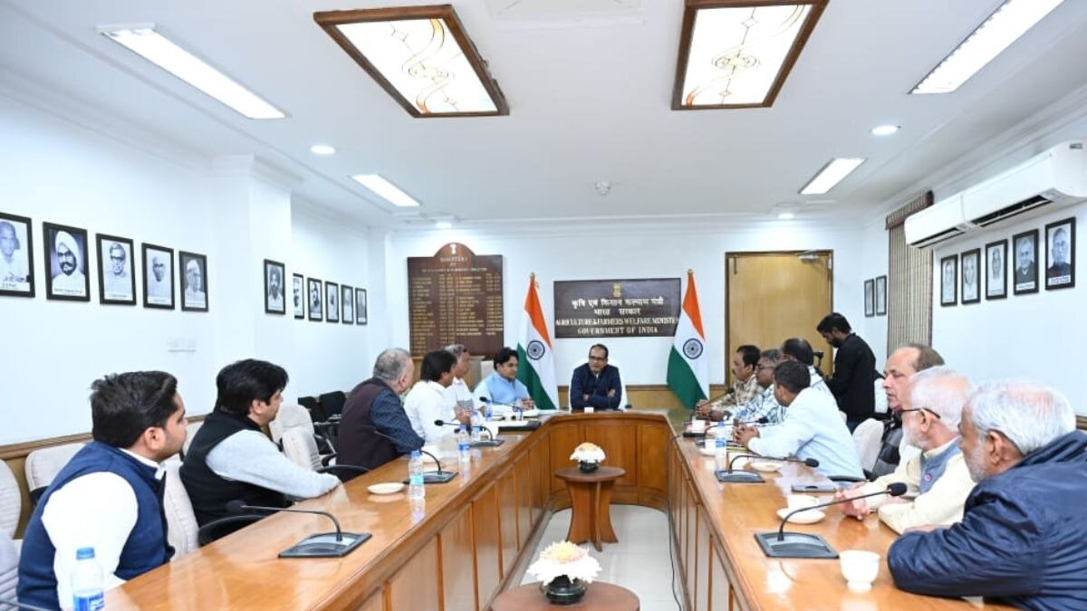 कृषि‍ मंत्री शिवराज सिंह चौहान ने किसान संगठनों के प्रतिनिधि‍यों से की मुलाकात.