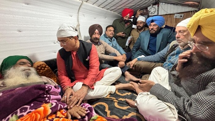 AAP Delegation Meet Farmer Leader Dallewal