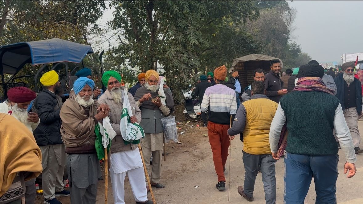 farmers protest at khanauri