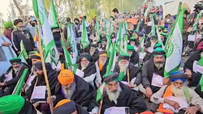 farmers protest at Khanauri