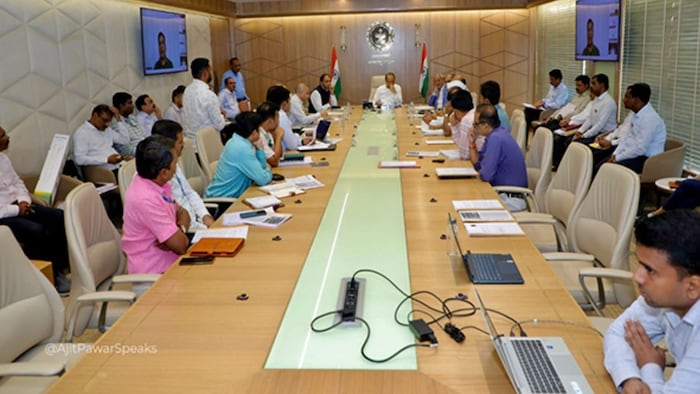 Ajit Pawar During Agriculture Department Meeting