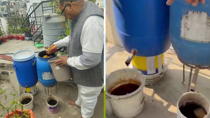 लखनऊ के गोमती नगर के विनय खंड के रहने वाले किसान विनोद कुमार पांडेय (Photo-Kisan Tak)