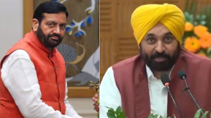 CM Saini and Bhagwant Mann
