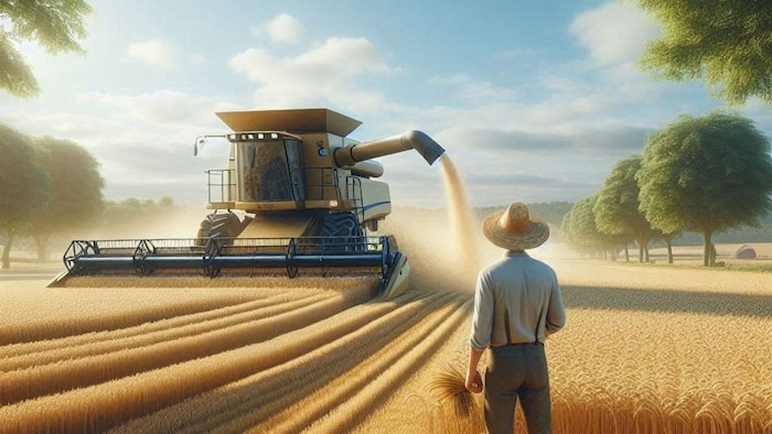 Use these agricultural equipment to harvest wheat