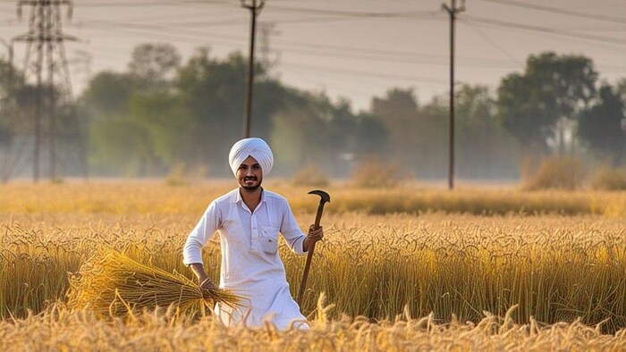Wheat harvesting