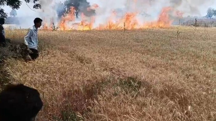 AKola Crop Fire