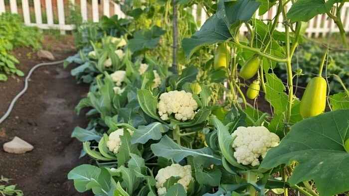 Cauliflower and Bottle gourd cultivation