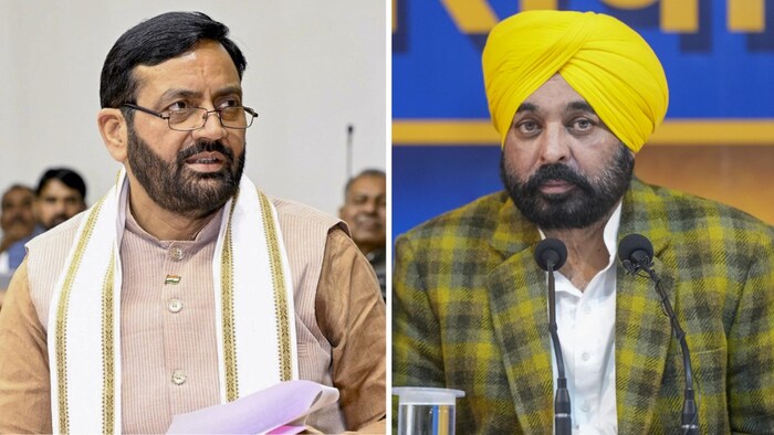 Nayab Singh Saini has hit back at Bhagwant Mann's statement regarding water distribution