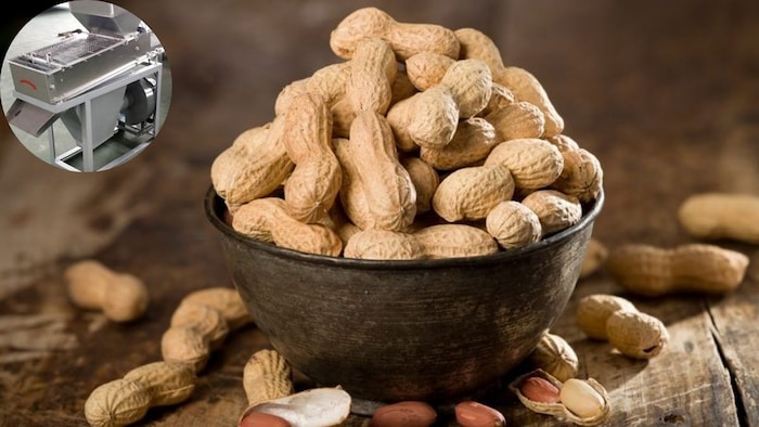 Peanut peeling machine