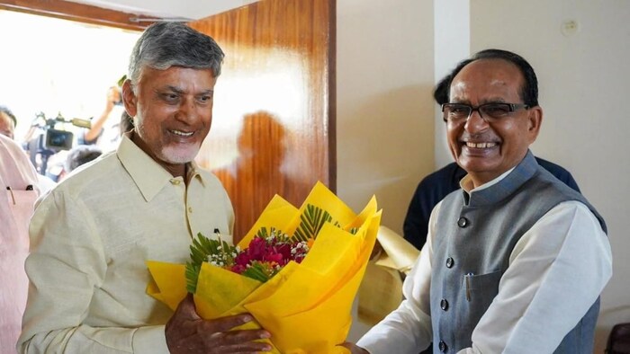 Shivraj Meets Chandrababu Naidu