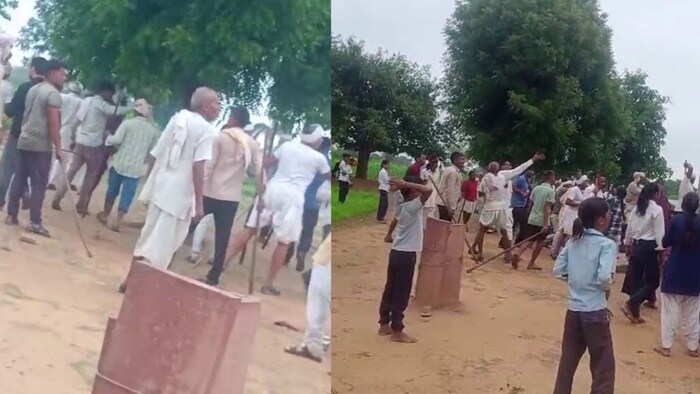 Bharatpur two group clash over farmland