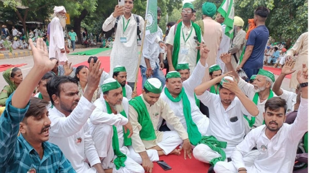 दिल्ली में किसानों की बड़ी महापंचायत
