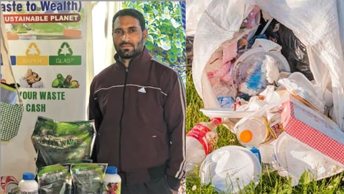 कचरे से पैसा बना रहा युवा कश्मीरी