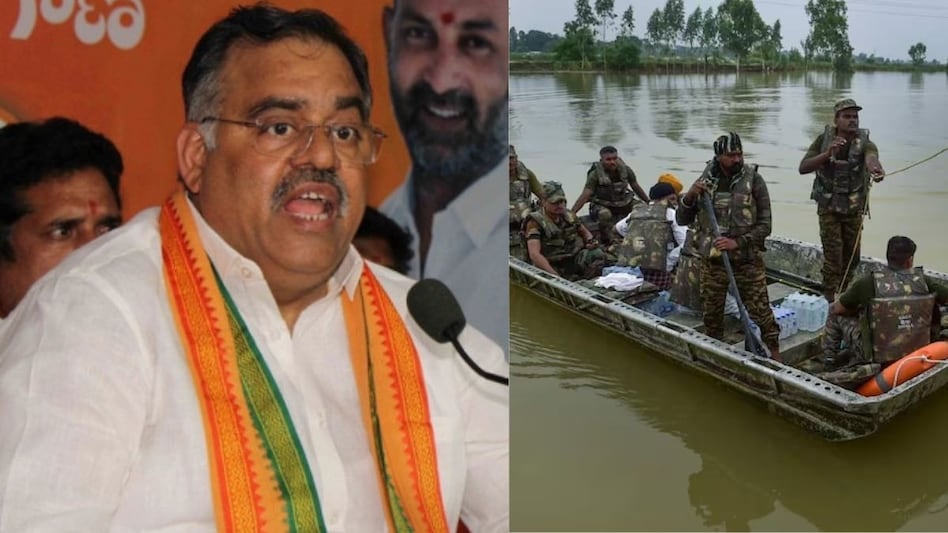 BJP नेता ने की मान सरकार की तीखी आलोचना, पंजाब में आई बाढ़ को बताया 'मानव निर्मित आपदा' BJP नेता ने की मान सरकार की तीखी आलोचना, पंजाब में आई बाढ़ को बताया 'मानव निर्मित आपदा'