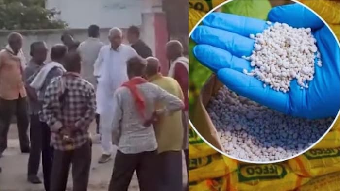 खाद मांगने पर किसान को मिली लाठी