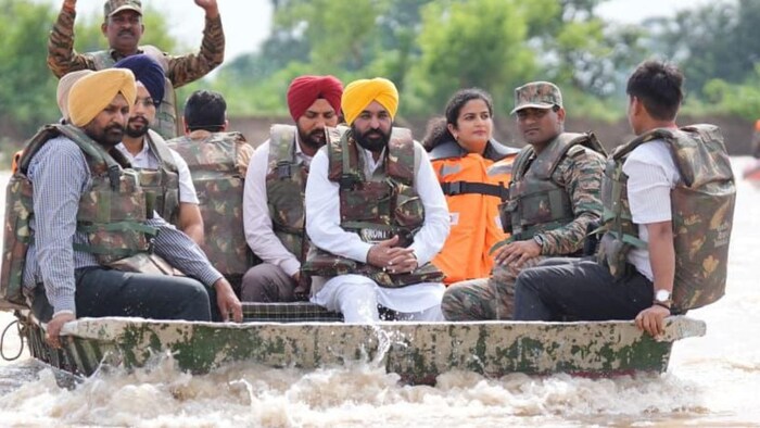 CM Bhagwant Singh Mann Visiting Flood Affected Areas