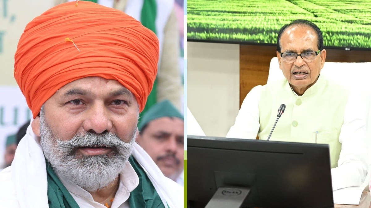 किसान नेता राकेश टिकैत और केंद्रीय कृषि मंत्री शिवराज सिंह चौहान (File Photo)