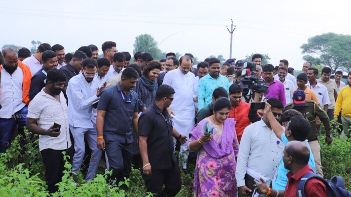 Ajit Pawar farm visit