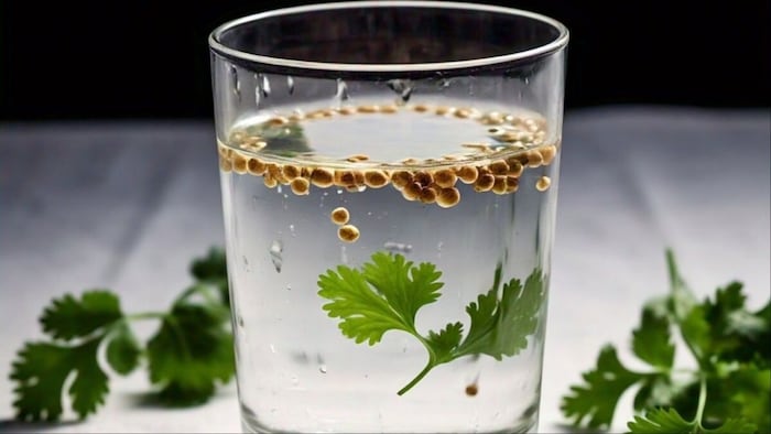 coriander seeds water