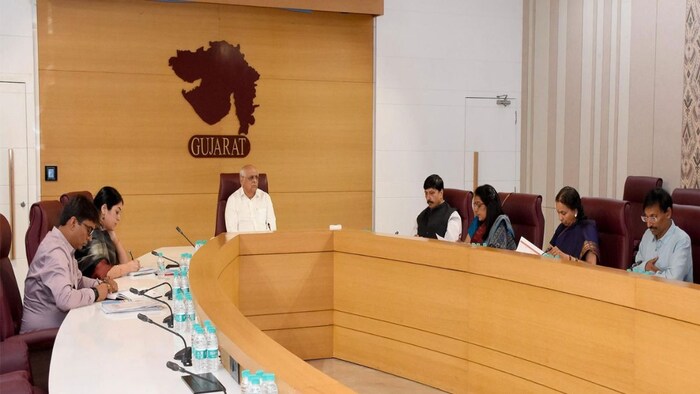 Gujarat CM Crop Survey Meeting