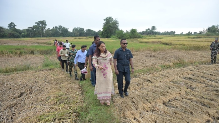 Shilpi Tirki Crop Damage Visit