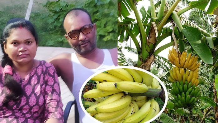 गाजीपुर स्थित गांव गौरा बाजार के किसान रंजीता सिंह और मनोज कुमार सिंह (Image- Social Media)