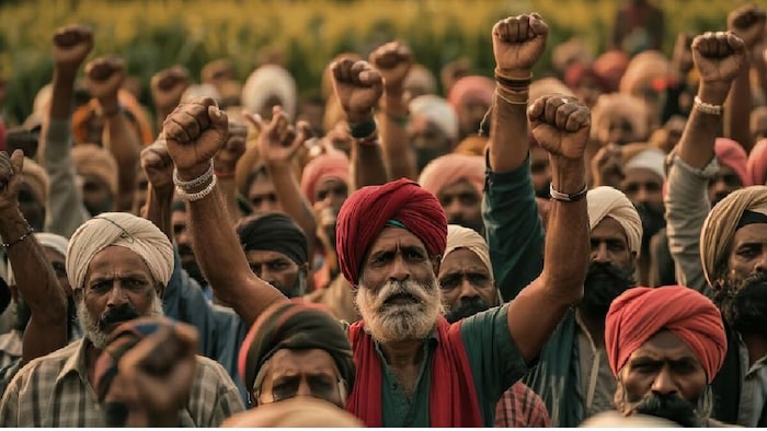SKM Support 9 July Strike laborers and farmers protest