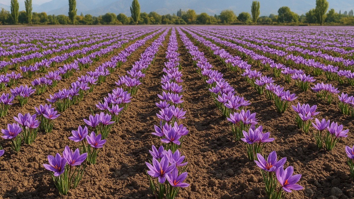 Kashmir Saffron Farming