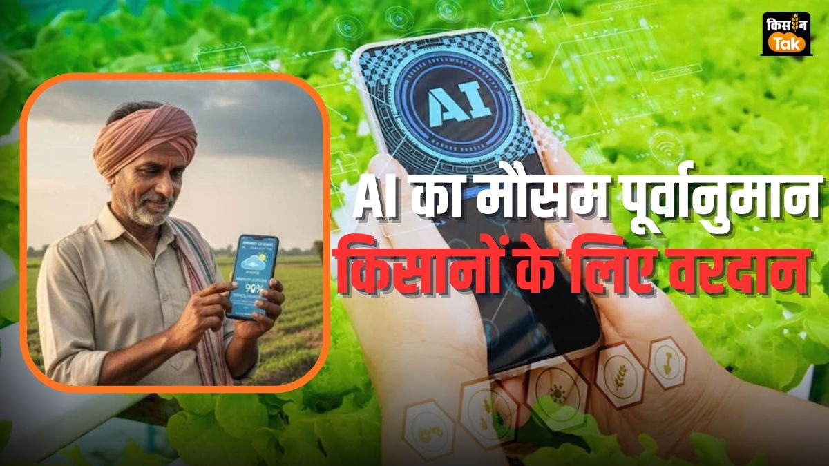 AI मौसम पूर्वानुमान से किसानों को फायदा