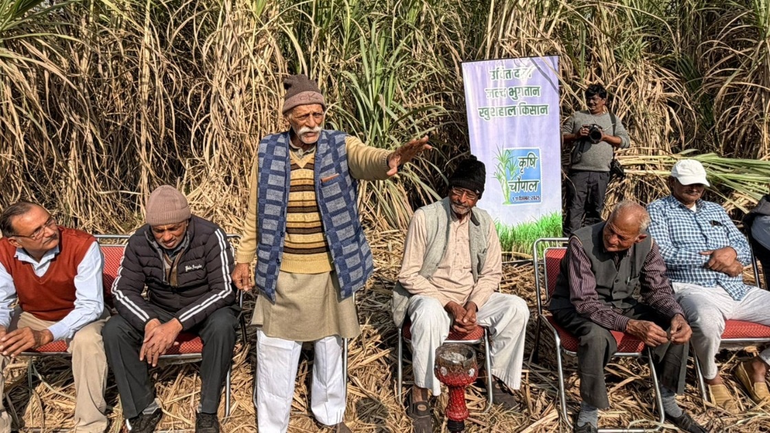 शामली जनपद के बुच्चाखेड़ी गांव में लगी गन्ना किसानों की चौपाल (File Photo)