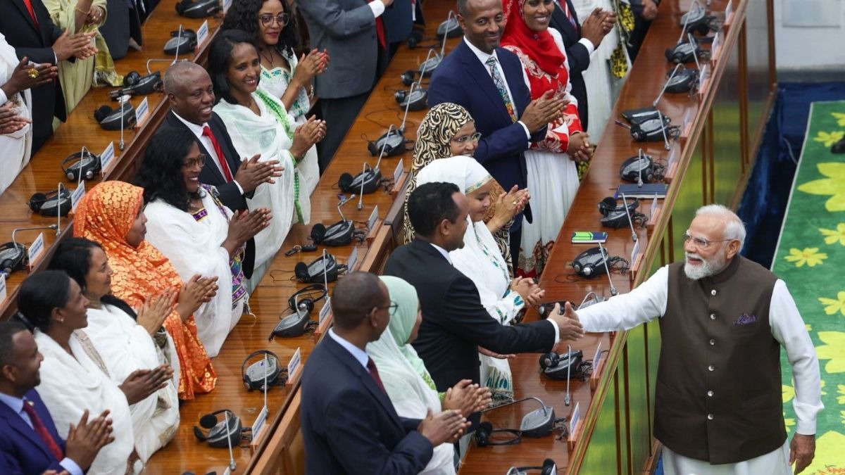 PM Modi In Ethopia Parliament