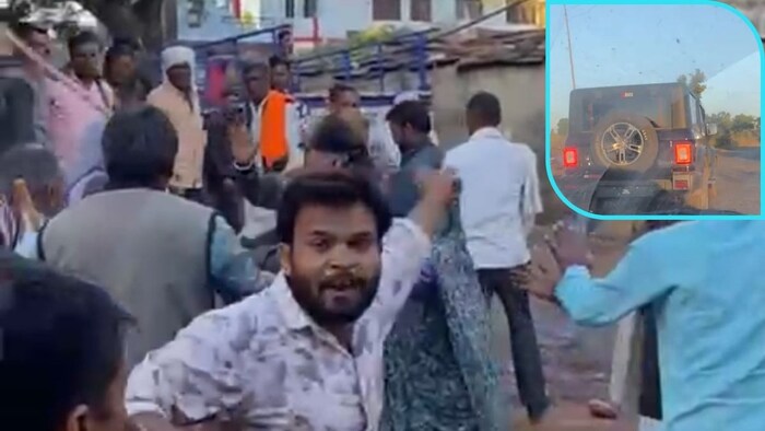 BJP नेता ने गांव में मचाई दहशत