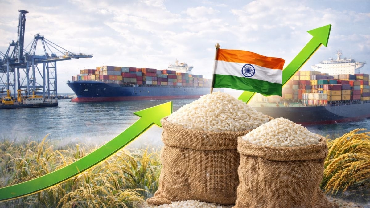 भारत के चावल निर्यात में उछाल