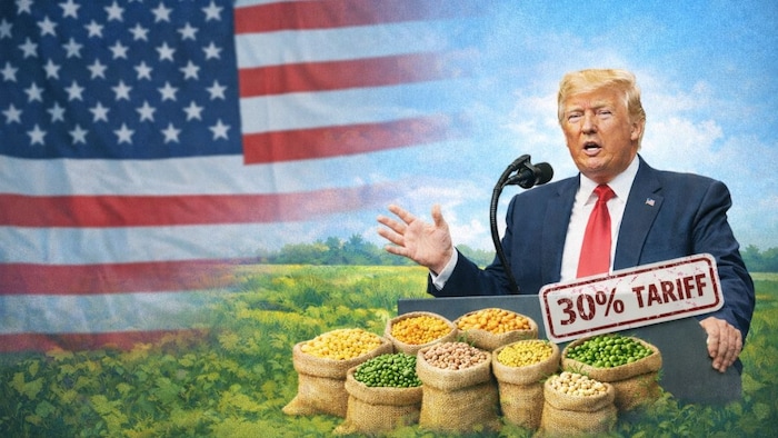 दालों पर 30 फीसदी टैरिफ