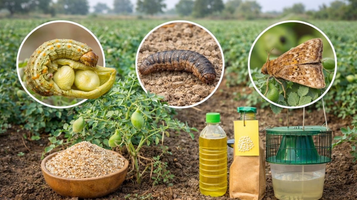 चने की फसल पर कीट का प्रकोप