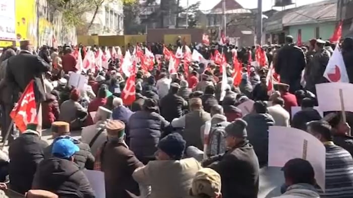 Himachal Farmers Protest