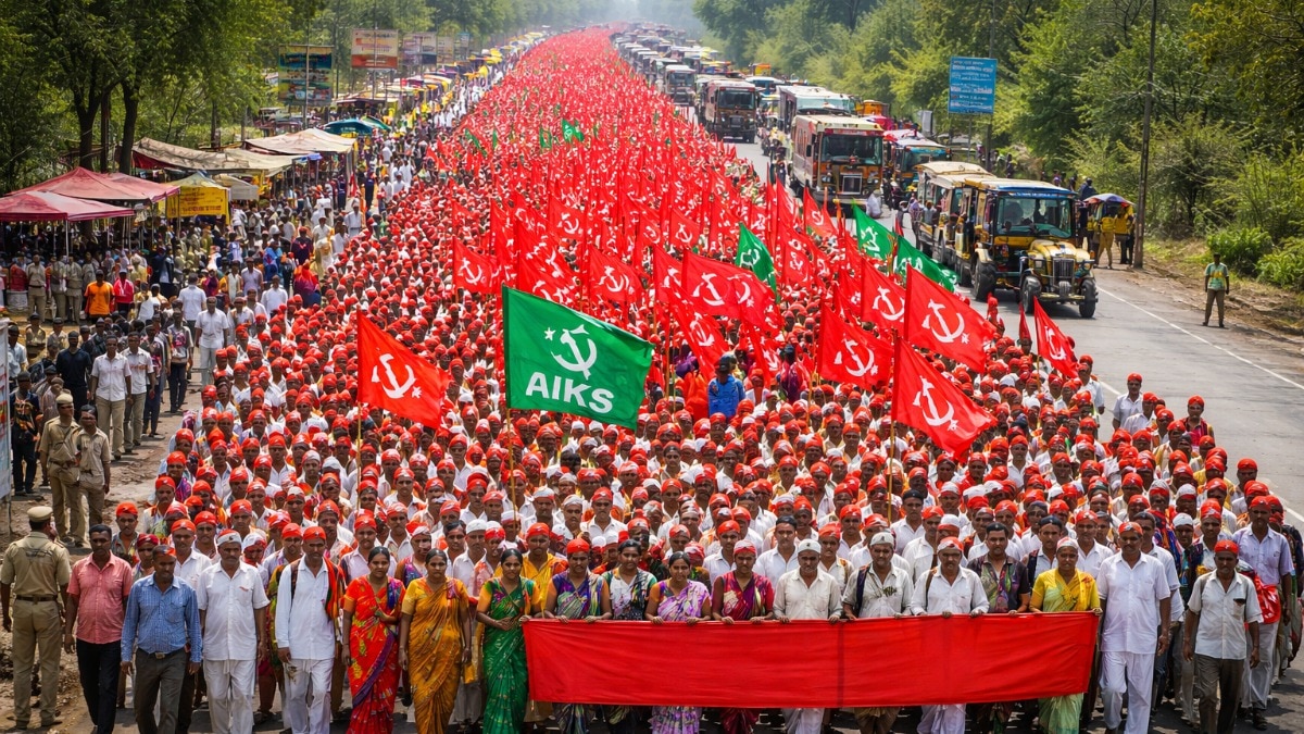 Farmers Protest: नाशिक में किसानों का मार्च, सरकार से मांगों की गूंज हुई और तेज